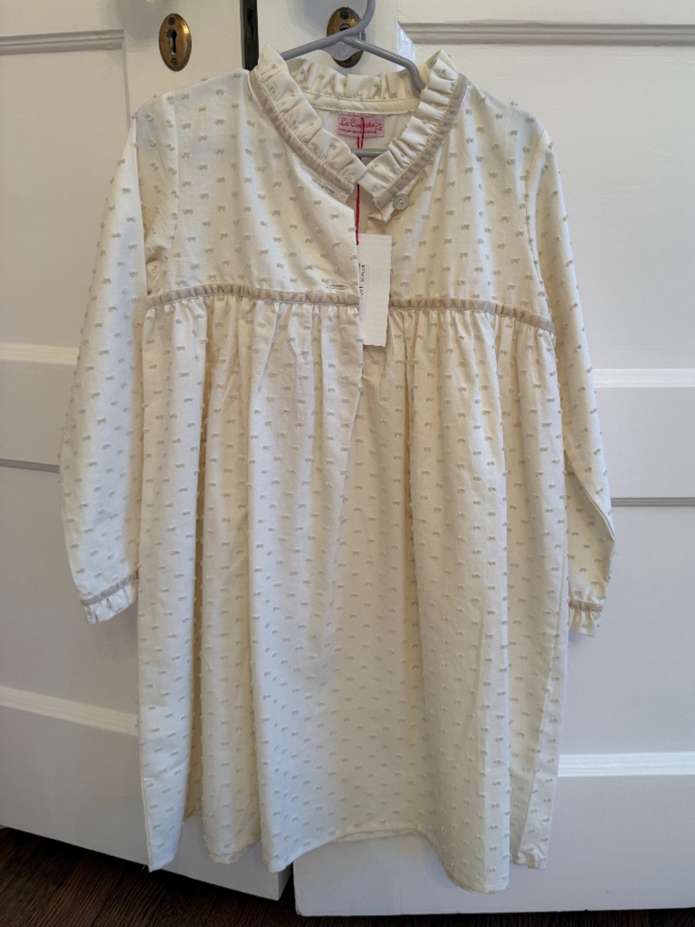 La Coqueta Girls Off White Dress/Nightgown.
